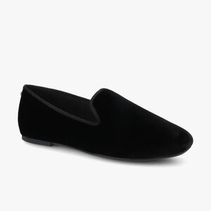 Birdies Women’s Black Velvet The Starling Loafers - Size 7